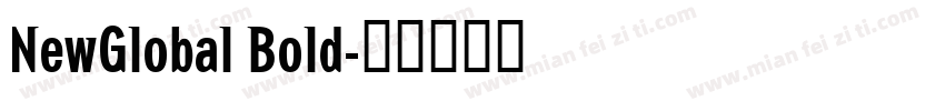 NewGlobal Bold字体转换